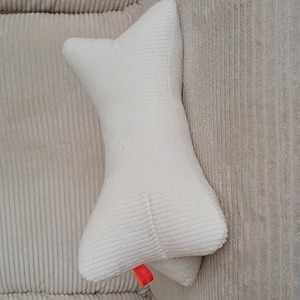Lese-Knochen  "Cordsamt - Weiss"